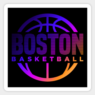 Boston Basketball Magnet